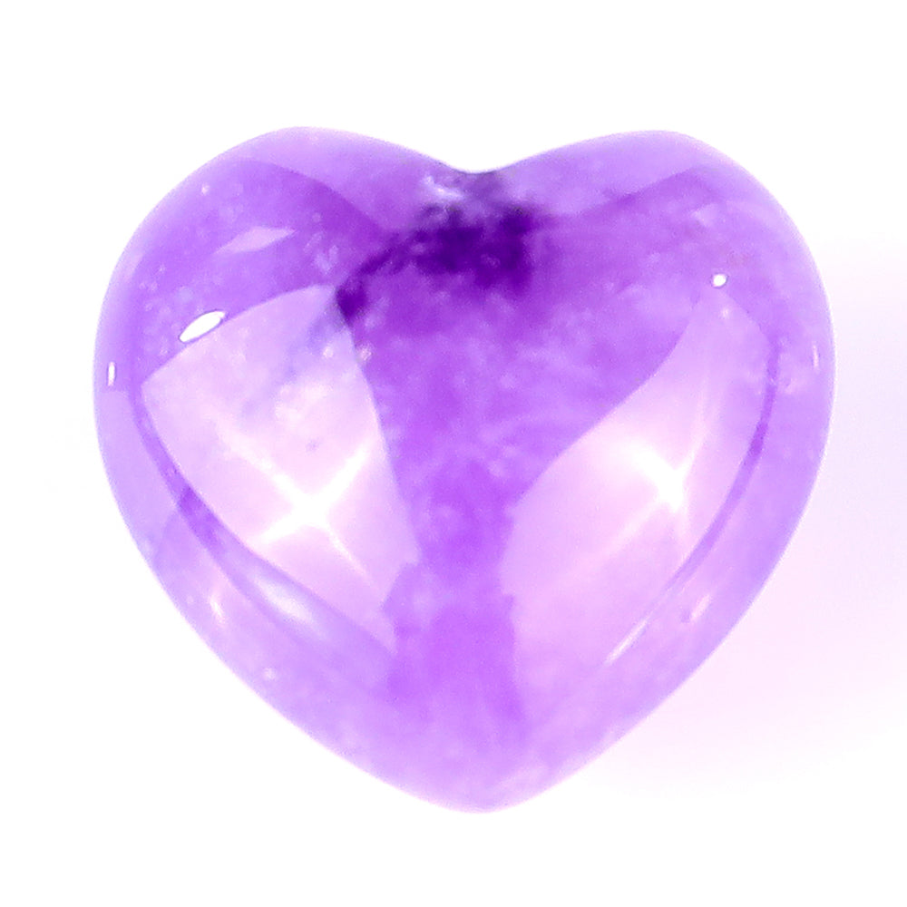 0.8" Dream Amethyst Hand Carved Crystal Heart Crystallumi