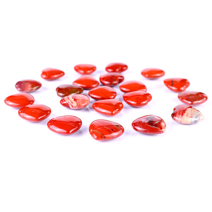 1.2" Red Jasper Hand Carved Crystal Heart Crystallumi