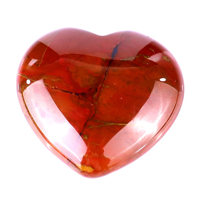 1.2" Red Jasper Hand Carved Crystal Heart Crystallumi