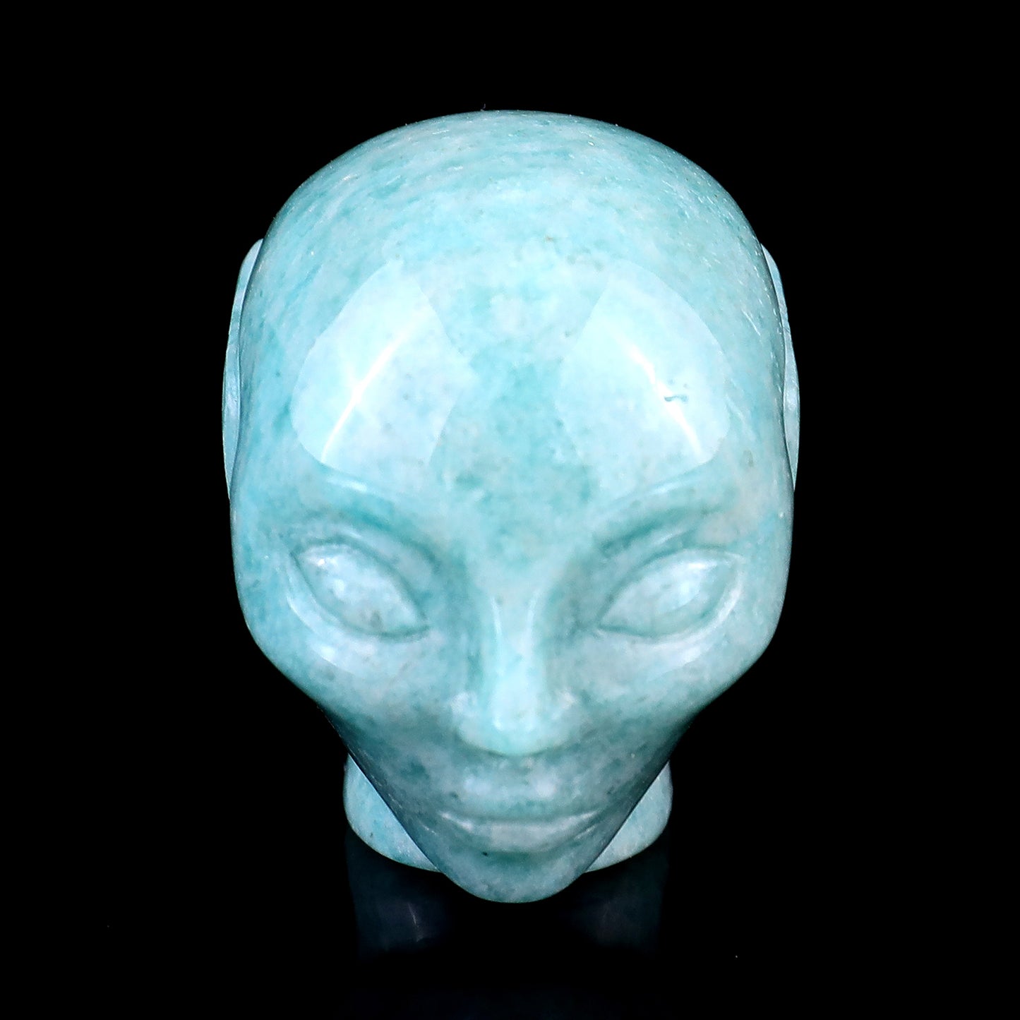 1.5" Amazonite Hand Carved Crystal Elf Alien Sculpture Crystallumi