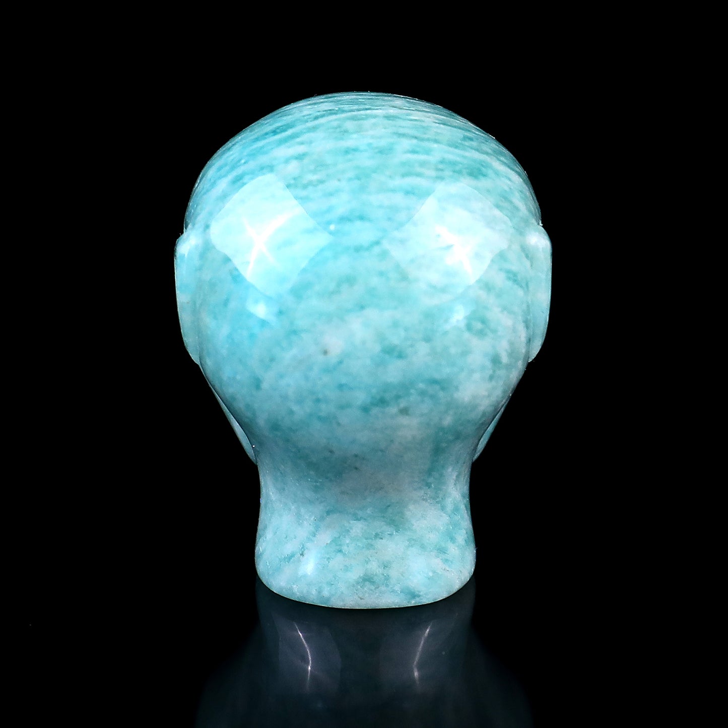 1.5" Amazonite Hand Carved Crystal Elf Alien Sculpture Crystallumi