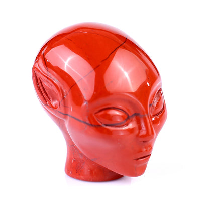 1.5" Red Jasper Hand Carved Crystal Elf Alien Sculpture Crystallumi