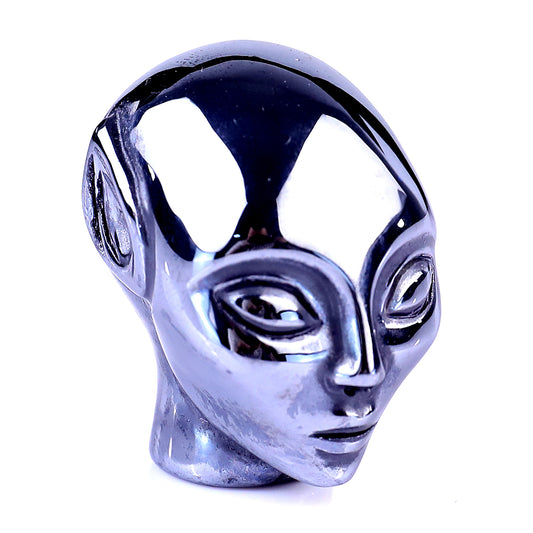 1.5" Terz-Hertz Hand Carved Crystal Elf Alien Sculpture Crystallumi