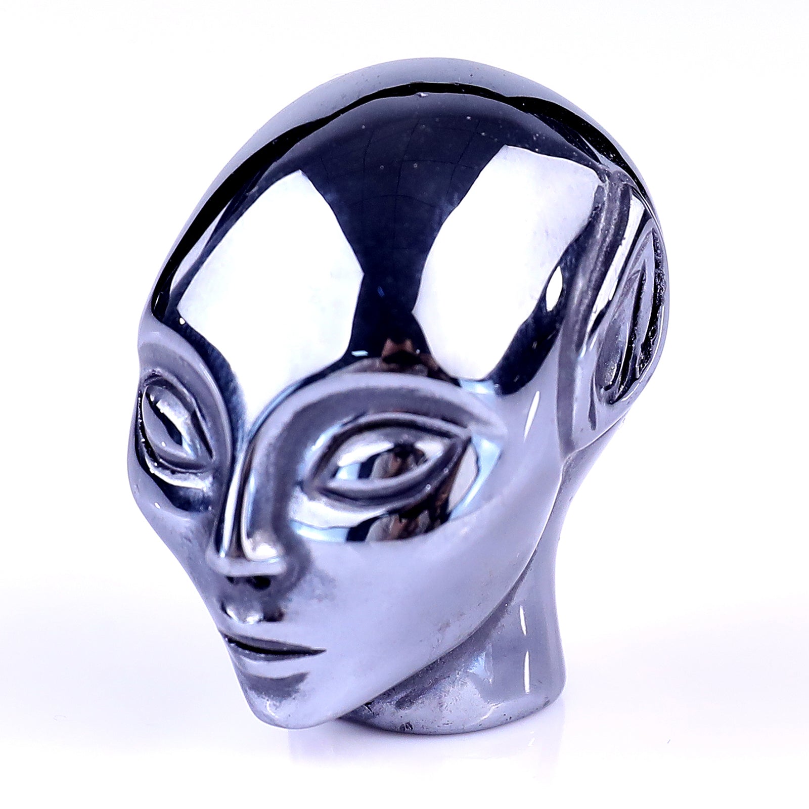 1.5" Terz-Hertz Hand Carved Crystal Elf Alien Sculpture Crystallumi