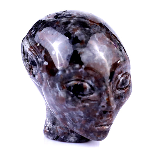 1.5" Yooperlite Hand Carved Crystal Elf Alien Sculpture Crystallumi