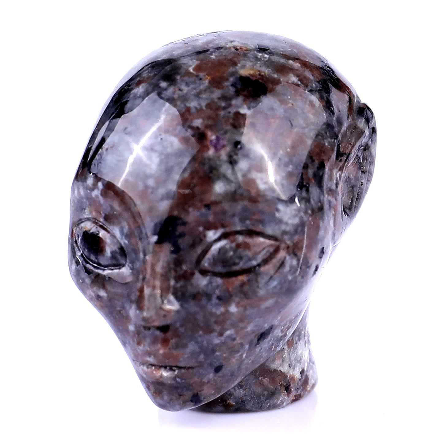 1.5" Yooperlite Hand Carved Crystal Elf Alien Sculpture Crystallumi