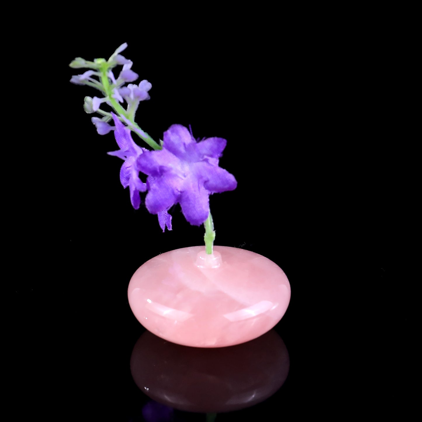 1.7" Natural Gemstone Hand Carved Crystal Vase, Incense Holder Sculpture Crystallumi