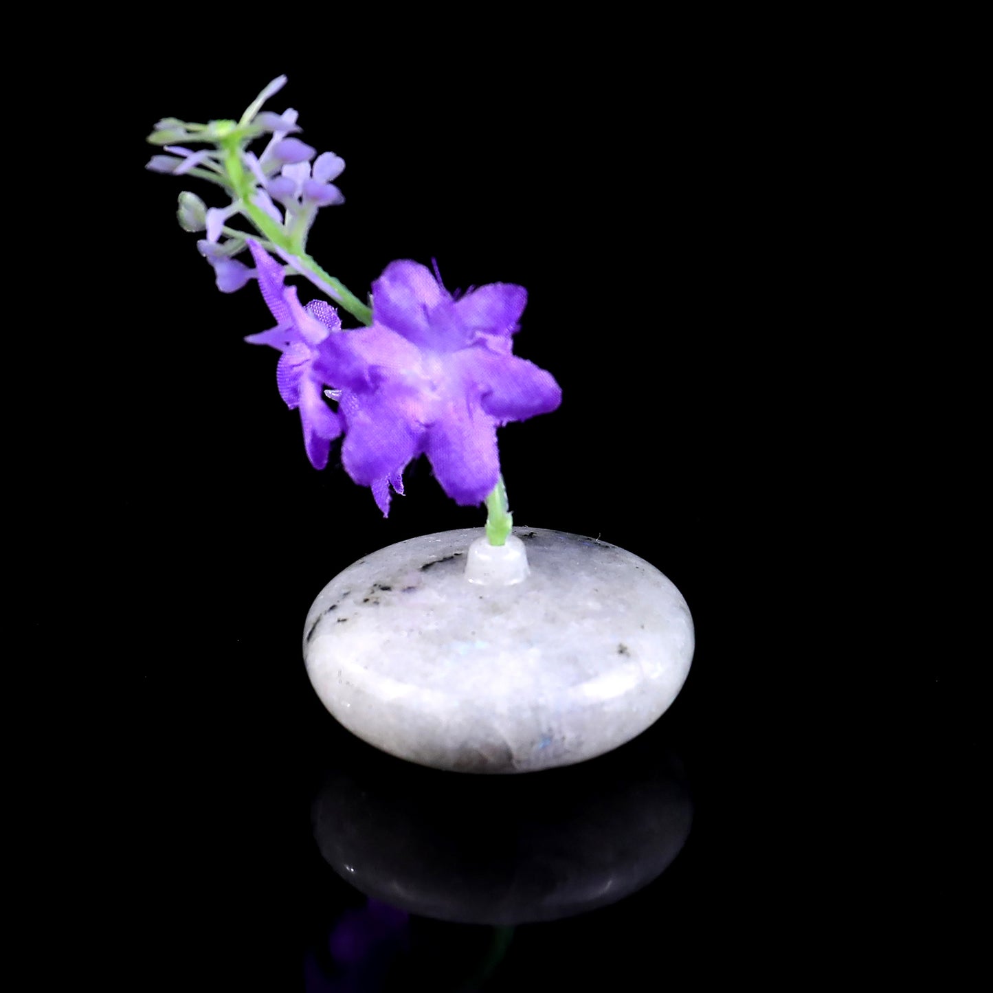 1.7" Natural Gemstone Hand Carved Crystal Vase, Incense Holder Sculpture Crystallumi