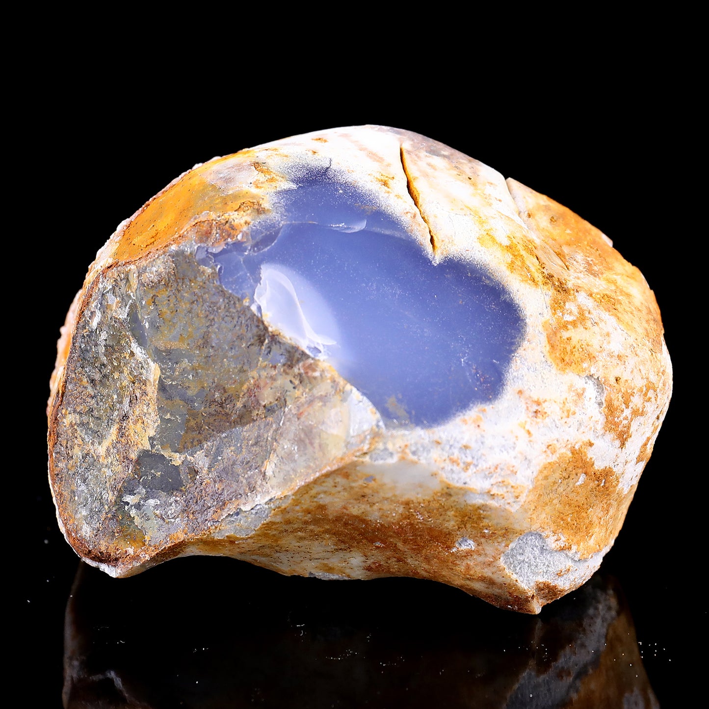 Grade A Natural Blue Chalcedony Rough Stone, Jewelry Making Stone