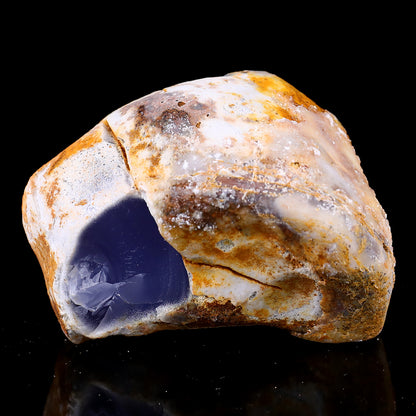 Grade A Natural Blue Chalcedony Rough Stone, Jewelry Making Stone