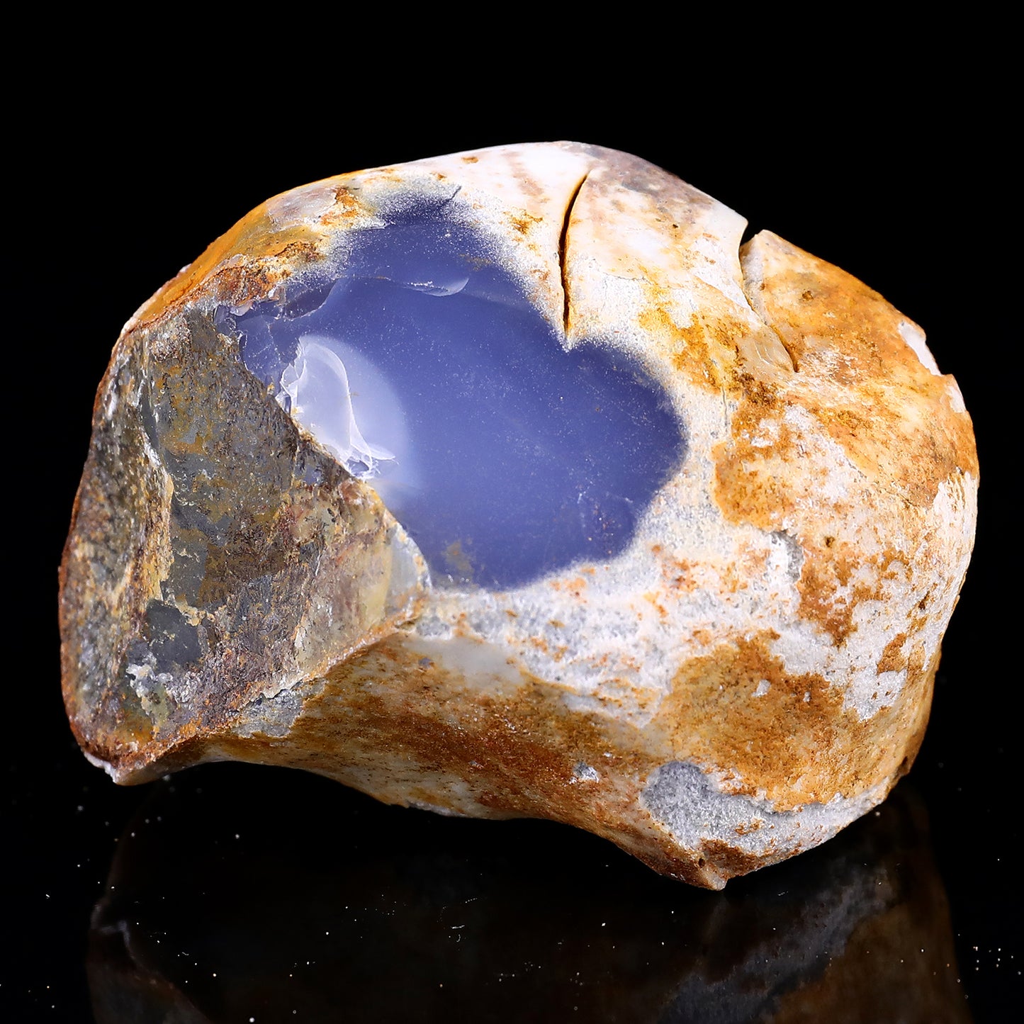 Grade A Natural Blue Chalcedony Rough Stone, Jewelry Making Stone