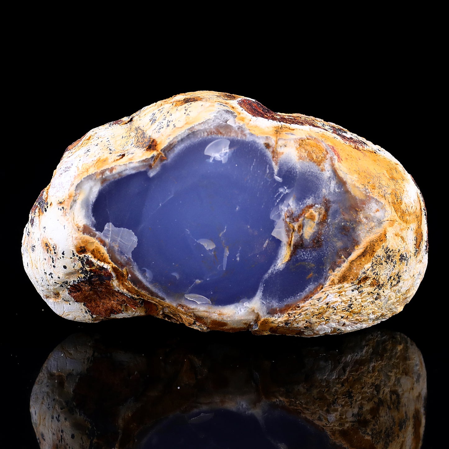 Grade A Natural Blue Chalcedony Rough Stone, Jewelry Making Stone