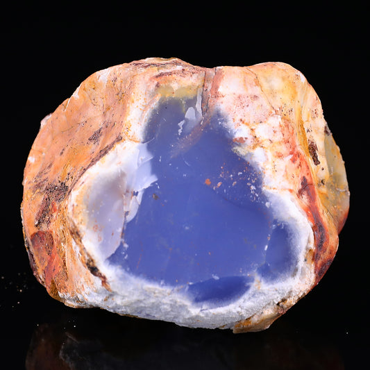 Grade A Natural Blue Chalcedony Rough Stone, Jewelry Making Stone