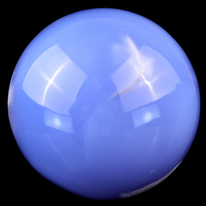 110mm Blue Chalcedony Hand Carved Crystal Sphere Crystallumi