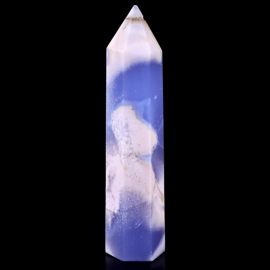 150mm Blue Chalcedony Hand Carved Crystal Point Crystallumi