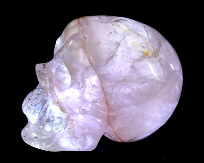 5.7" Natural Quartz Crystal Hand Carved Crystal Skull Sculpture