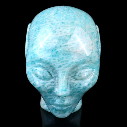 2.0" Amazonite Hand Carved Crystal Elf Alien Sculpture Crystallumi