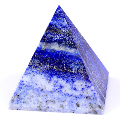 2.0" Lapis Lazuli Hand Carved Crystal Pyramid Crystallumi