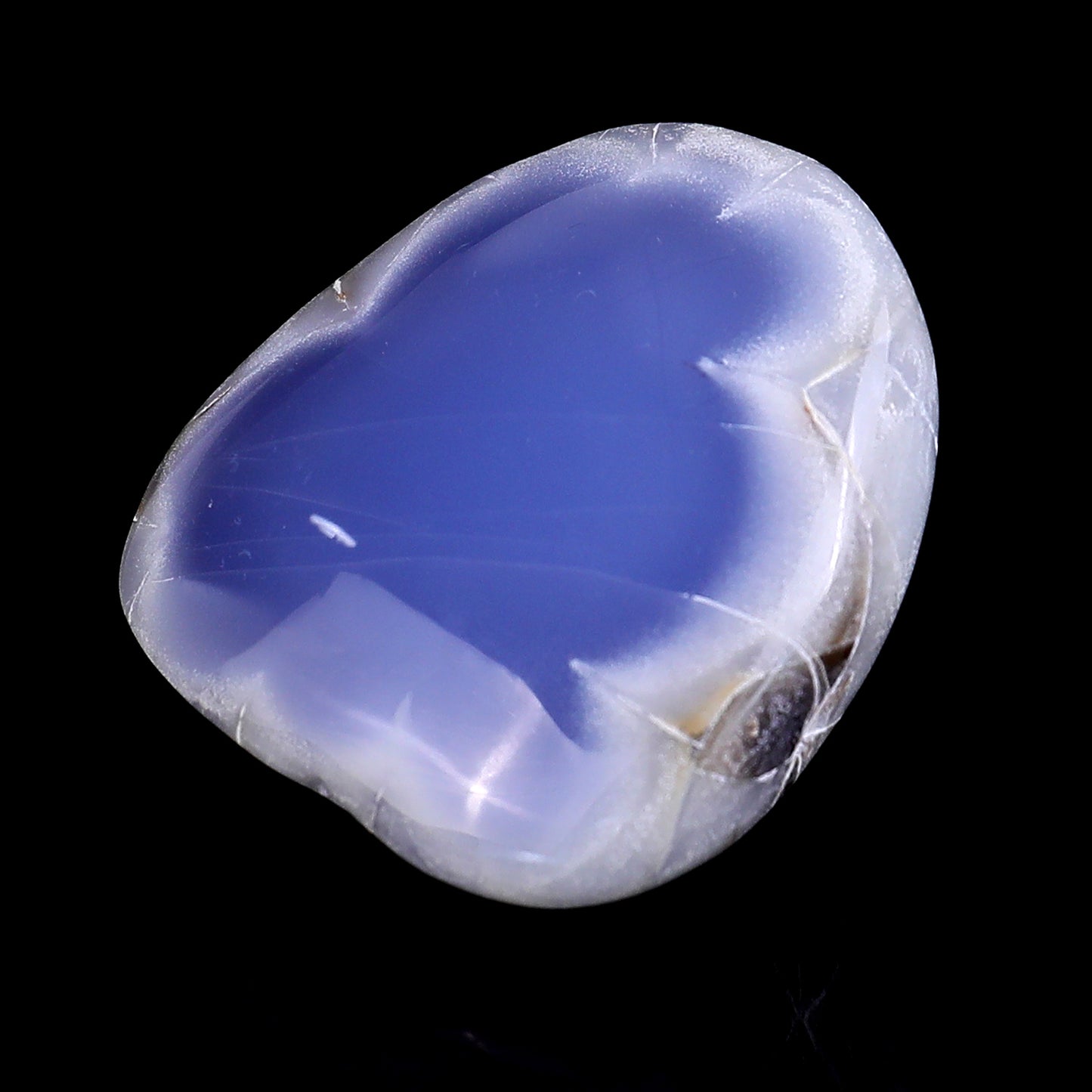 2.1" Blue Chalcedony Hand Carved Crystal Polished Stone Crystallumi