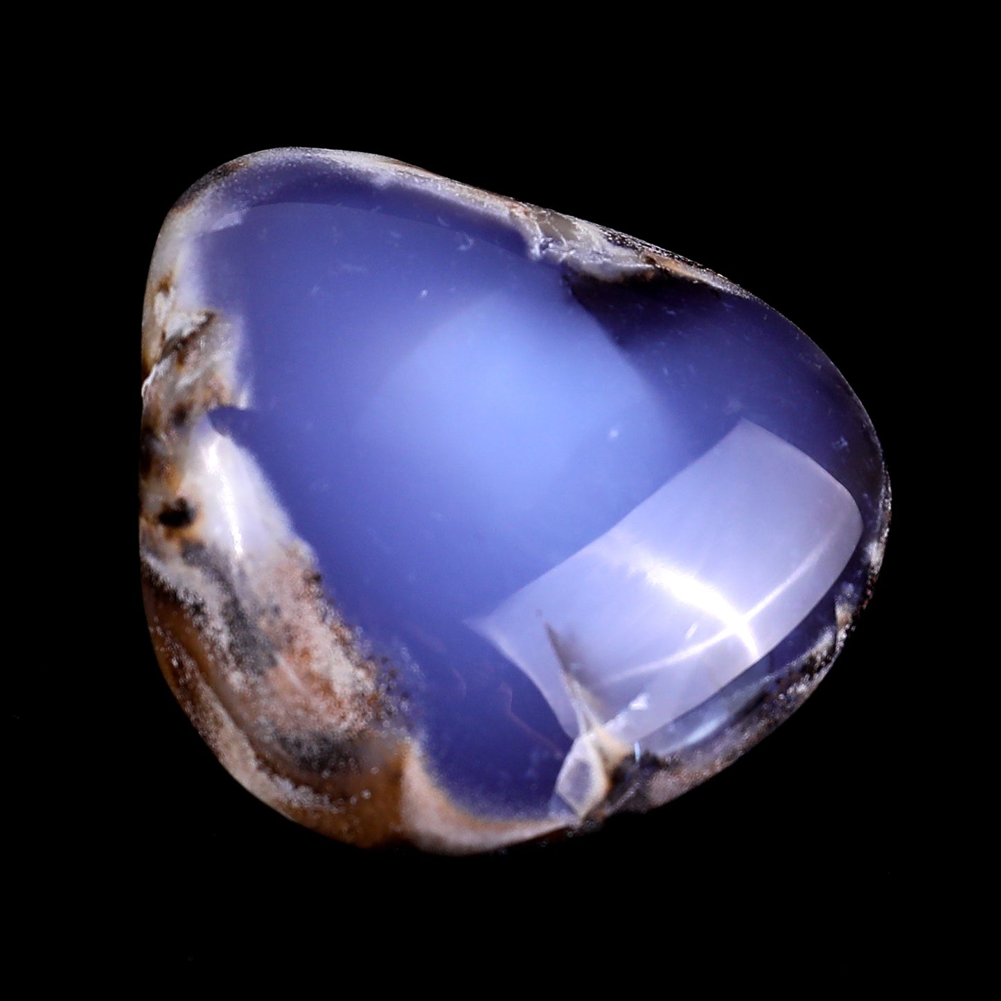 2.2" Blue Chalcedony Hand Carved Crystal Polished Stone Crystallumi