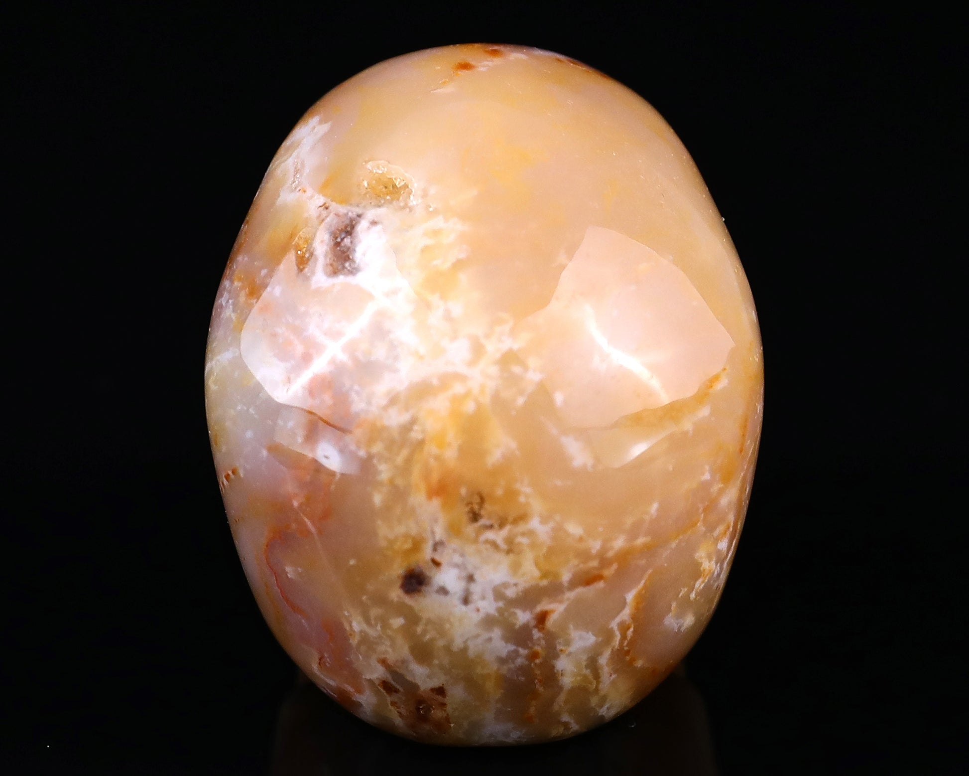 2.2" Chalcedony Hand Carved Crystal Realistic Skull Sculpture Crystallumi