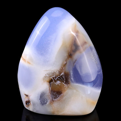 2.5" Blue Chalcedony Hand Carved Crystal Polished Stone Crystallumi