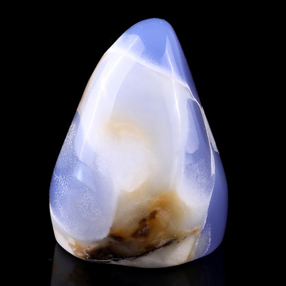 2.5" Blue Chalcedony Hand Carved Crystal Polished Stone Crystallumi