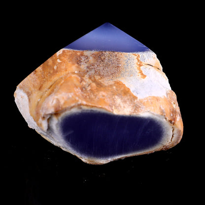 2.6" Blue Chalcedony Hand Carved Crystal Polished Point Crystallumi