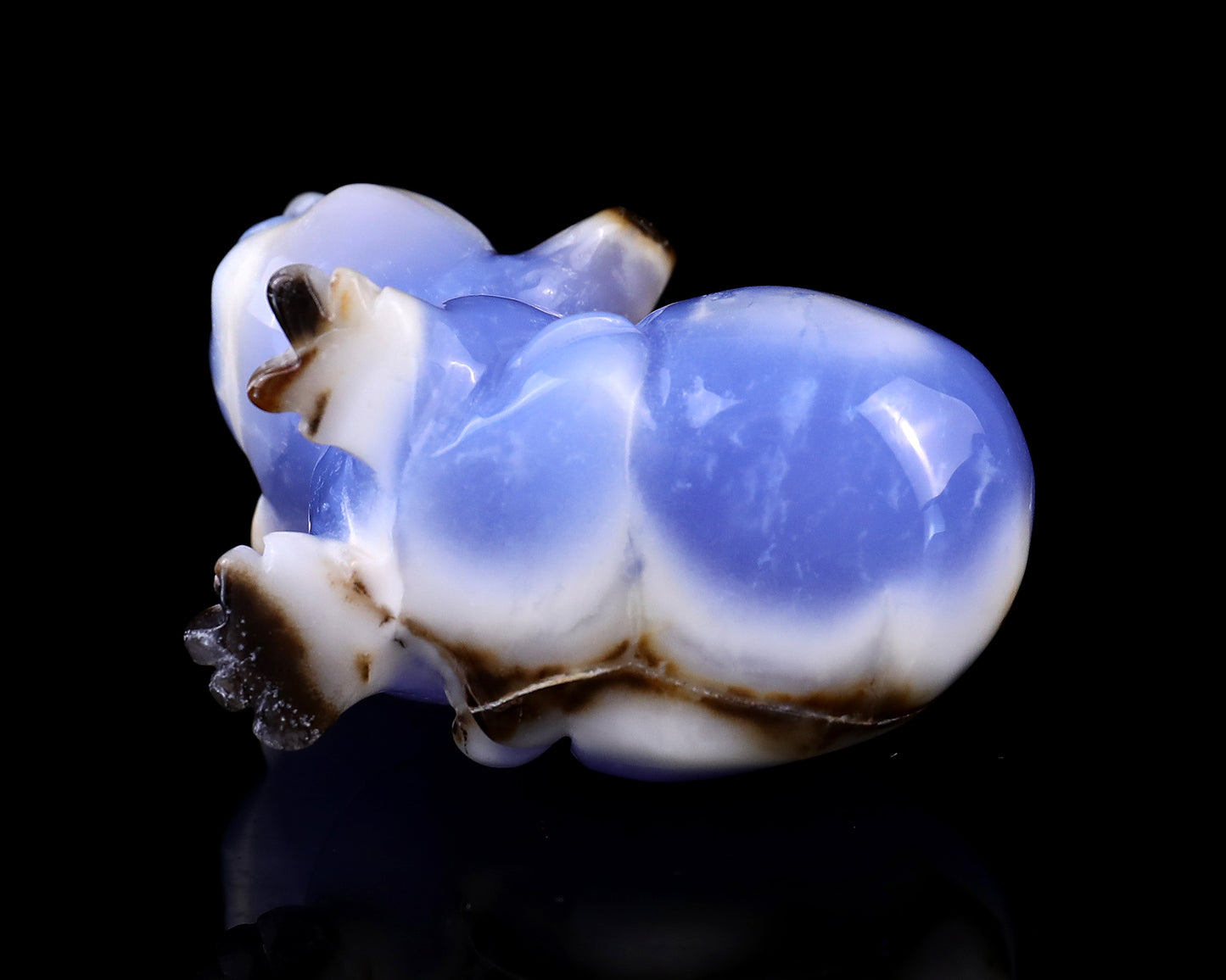 2.7" Blue Chalcedony Hand Carved Crystal Koala Sculpture Crystallumi