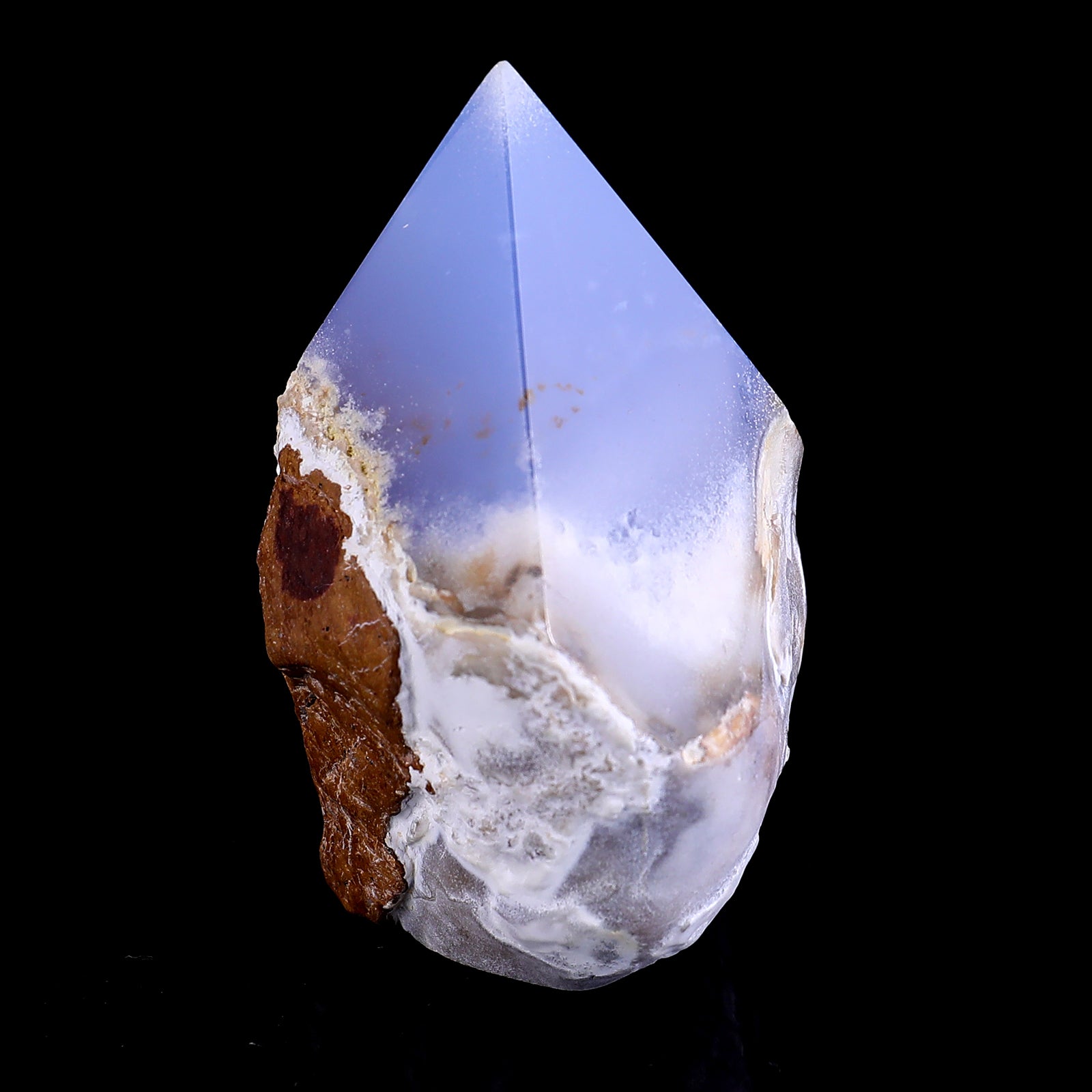 2.8" Blue Chalcedony Hand Carved Crystal Polished Point Crystallumi