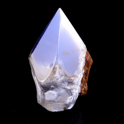 2.8" Blue Chalcedony Hand Carved Crystal Polished Point Crystallumi