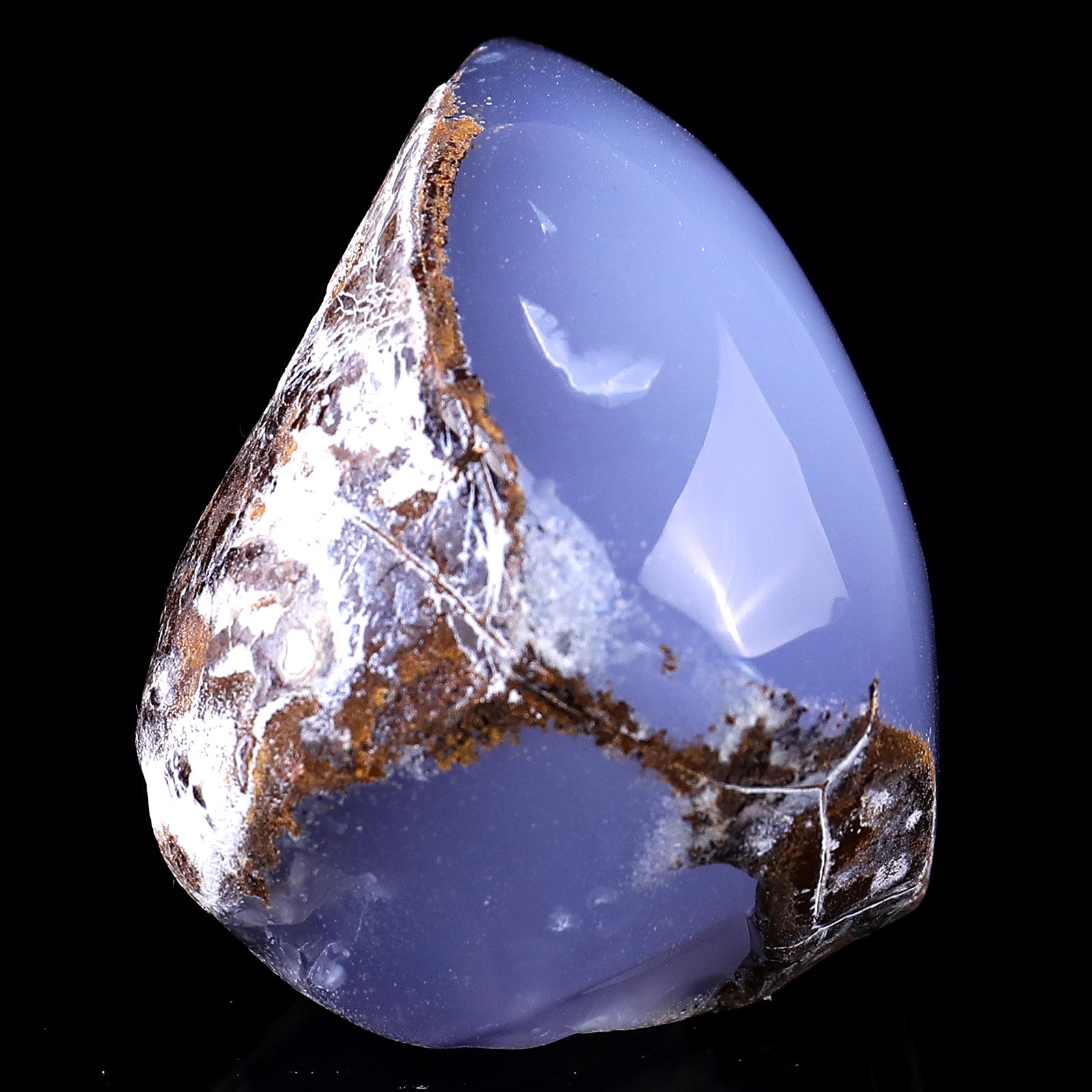 2.8" Blue Chalcedony Hand Carved Crystal Polished Stone Crystallumi