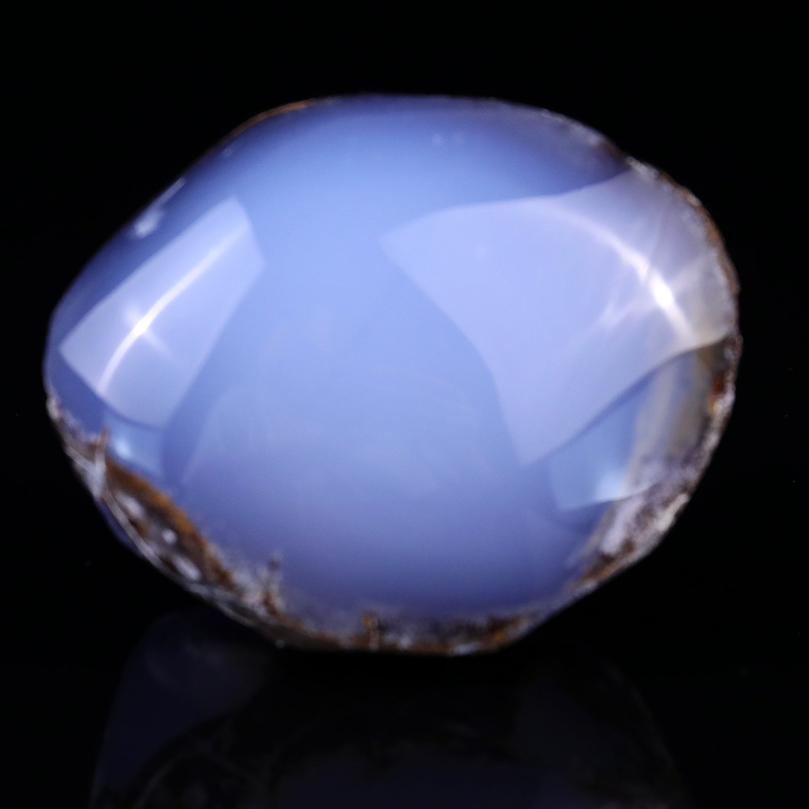 2.8" Blue Chalcedony Hand Carved Crystal Polished Stone Crystallumi