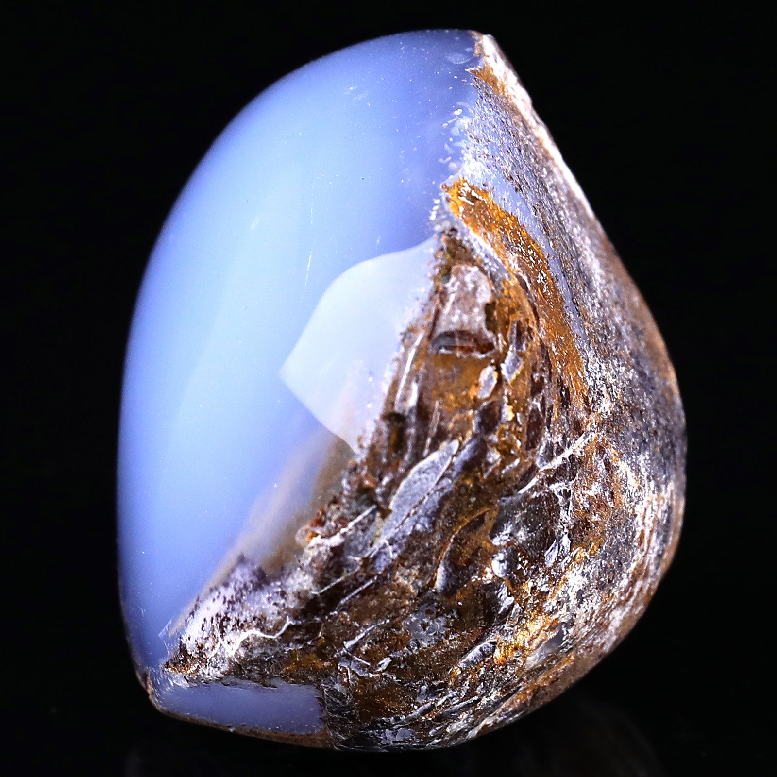 2.8" Blue Chalcedony Hand Carved Crystal Polished Stone Crystallumi