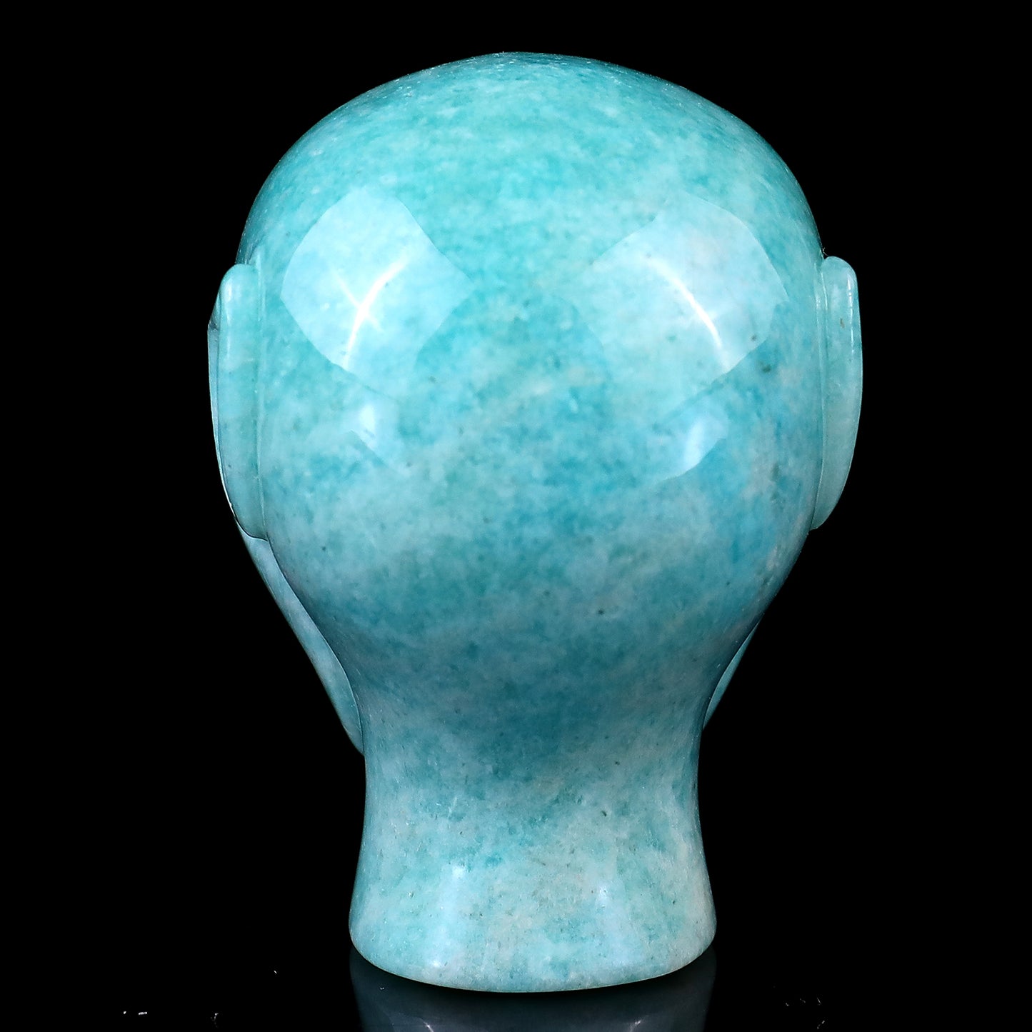 2.9" Amazonite Hand Carved Crystal Elf Alien Sculpture Crystallumi