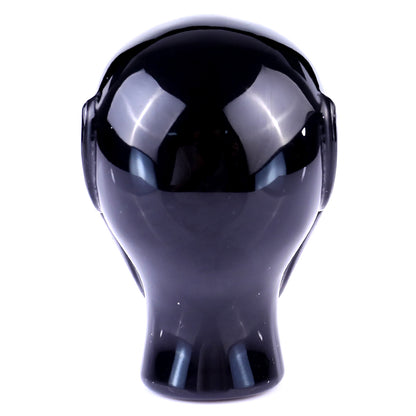 2.9" Black Obsidian Hand Carved Crystal Elf Alien Sculpture Crystallumi