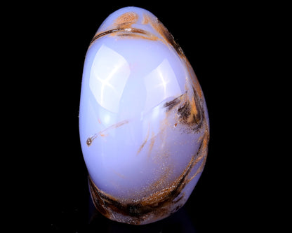 2.9" Blue Chalcedony Hand Carved Crystal Polished Stone Crystallumi