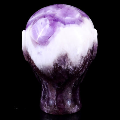 2.9"Dream Amethyst Hand Carved Crystal Elf Alien Sculpture Crystallumi