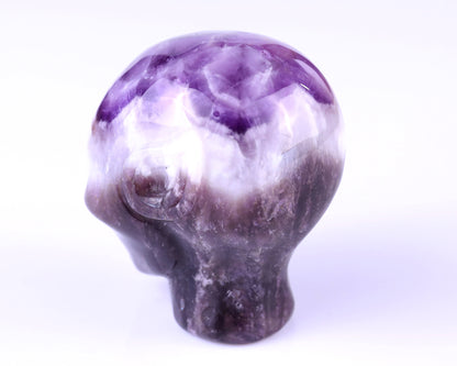 2.9" Dream Amethyst Hand Carved Crystal Elf Alien Sculpture Crystallumi