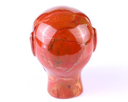 2.9" Red Jasper Hand Carved Crystal Elf Alien Sculpture Crystallumi