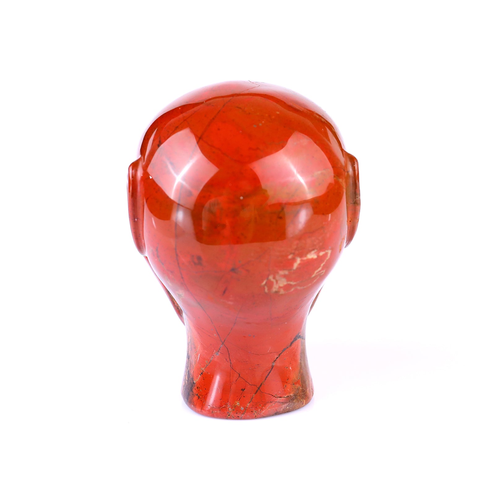 2.9" Red Jasper Hand Carved Crystal Elf Alien Sculpture Crystallumi