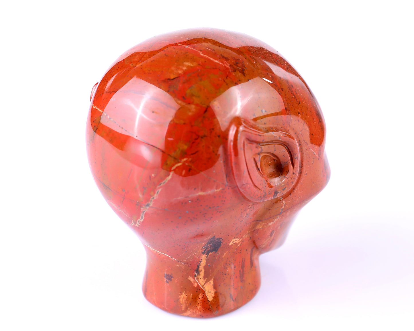 2.9" Red Jasper Hand Carved Crystal Elf Alien Sculpture Crystallumi