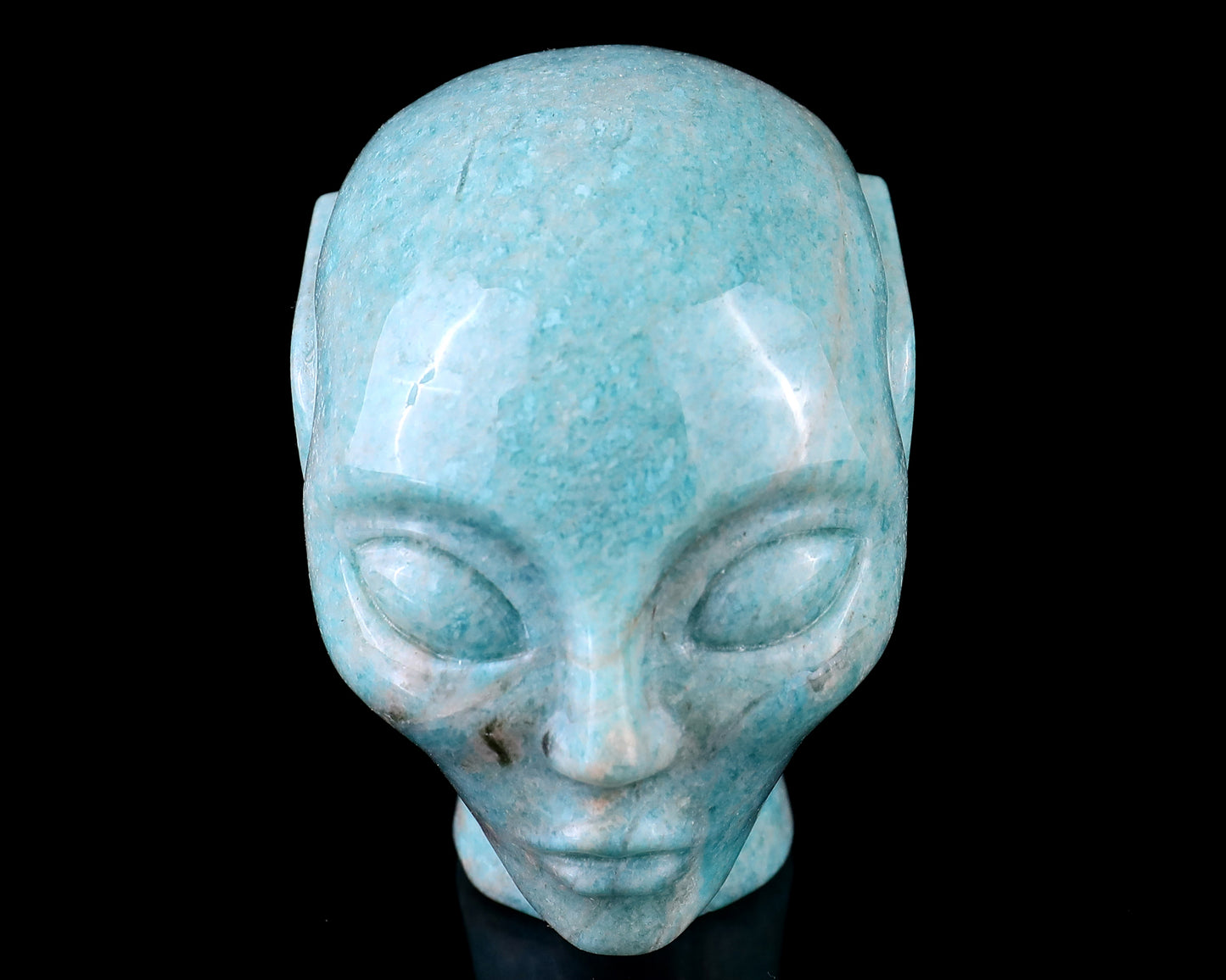 3.0" Amazonite Hand Carved Crystal Elf Alien Sculpture Crystallumi