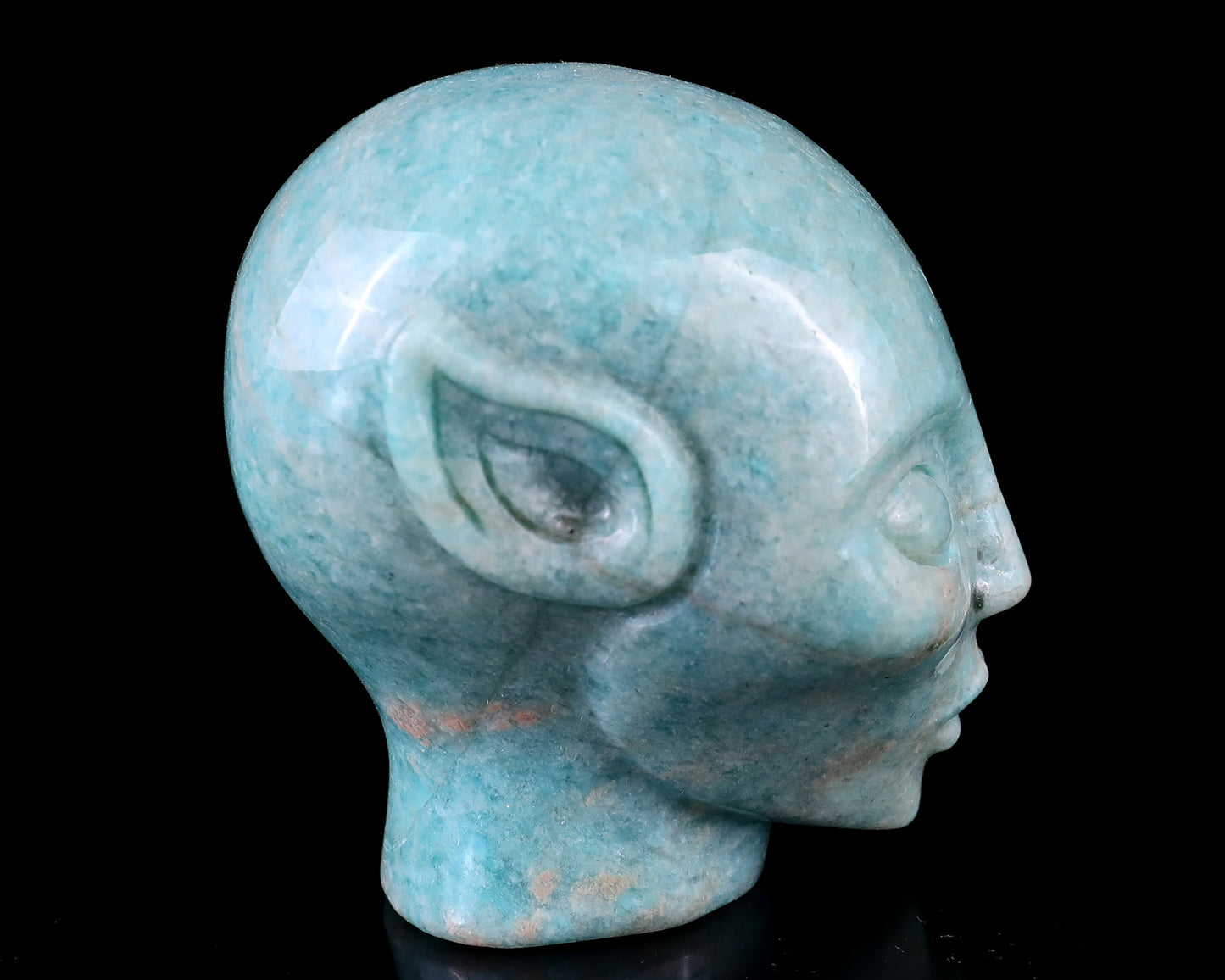 3.0" Amazonite Hand Carved Crystal Elf Alien Sculpture Crystallumi