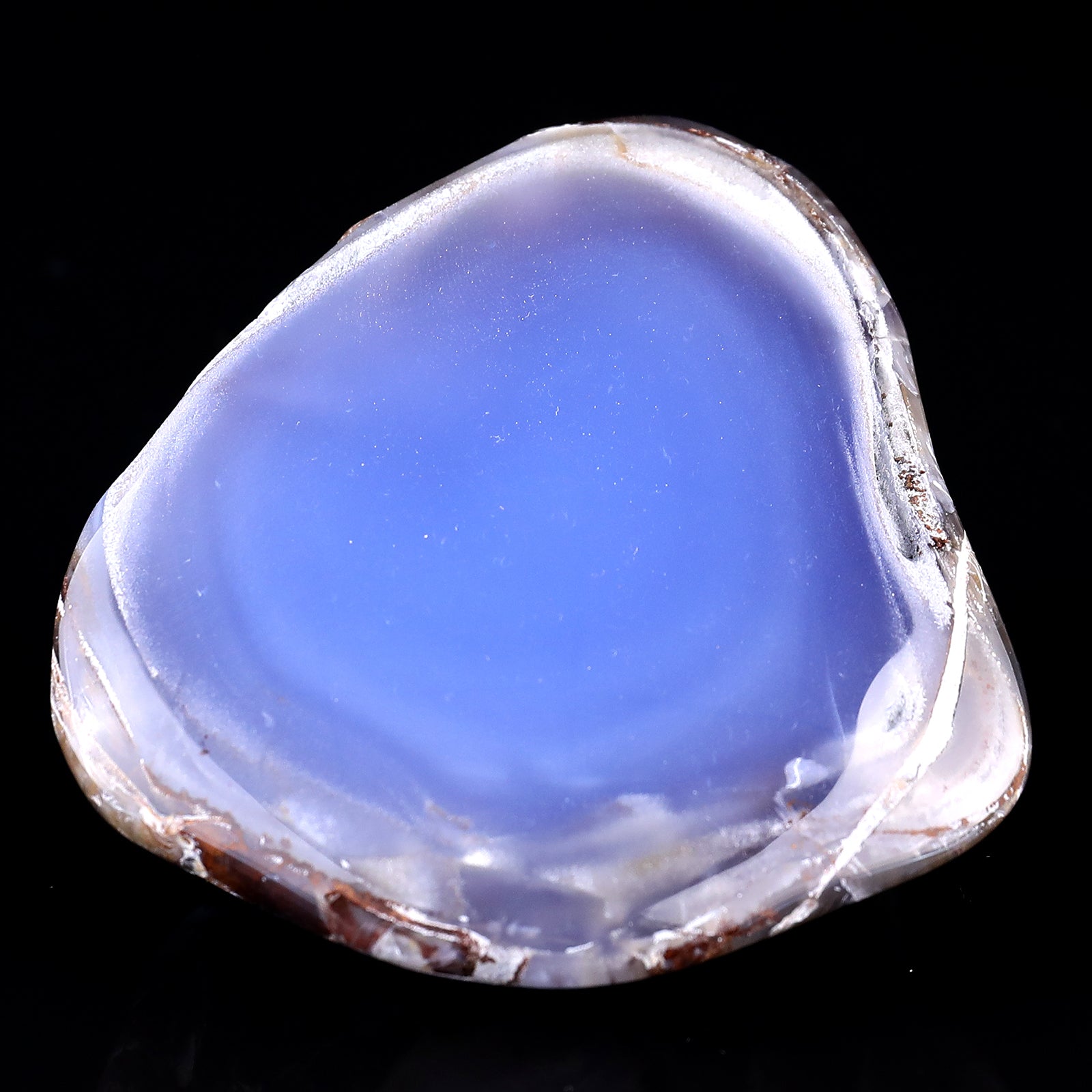 3.0" Blue Chalcedony Hand Carved Crystal Polished Stone Crystallumi