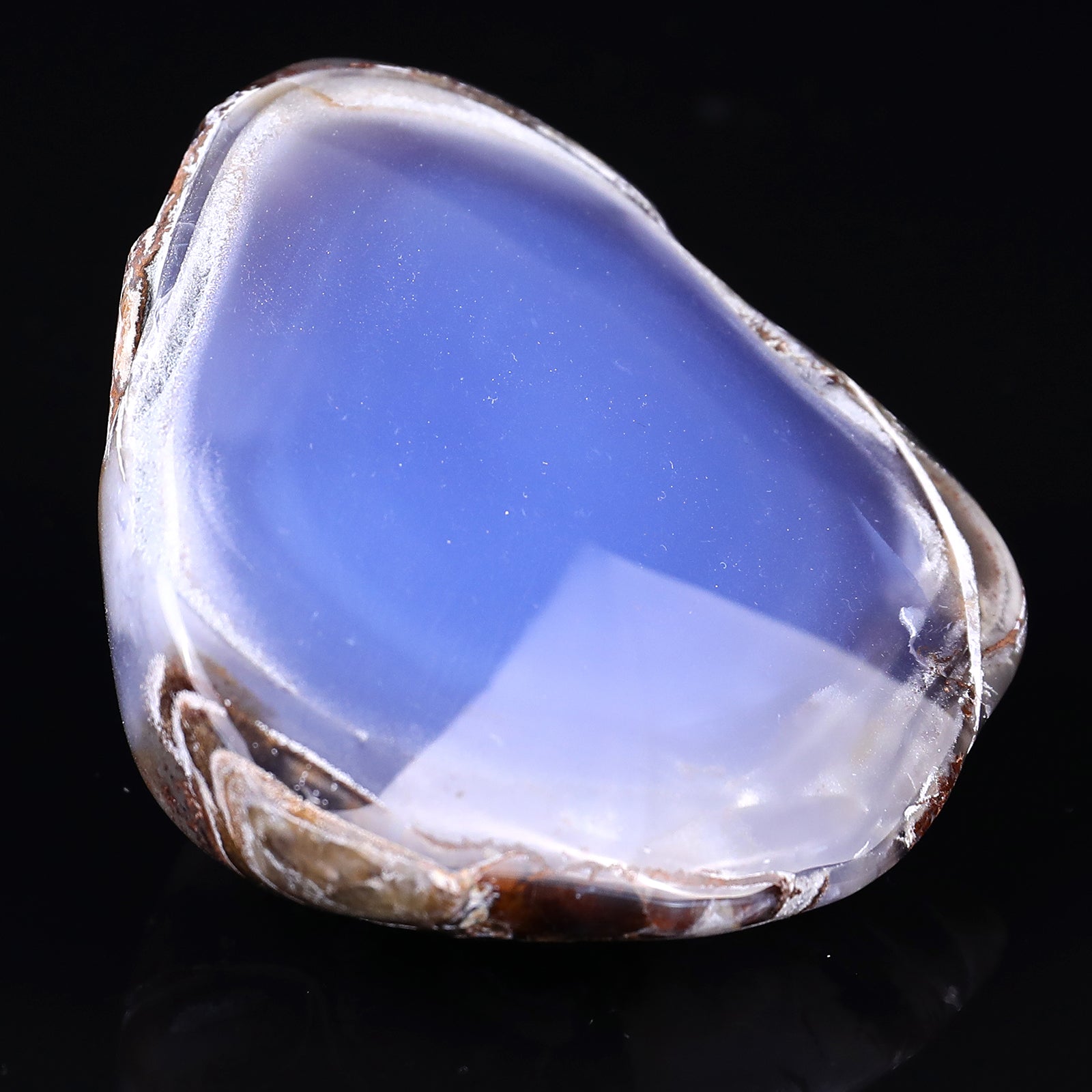 3.0" Blue Chalcedony Hand Carved Crystal Polished Stone Crystallumi