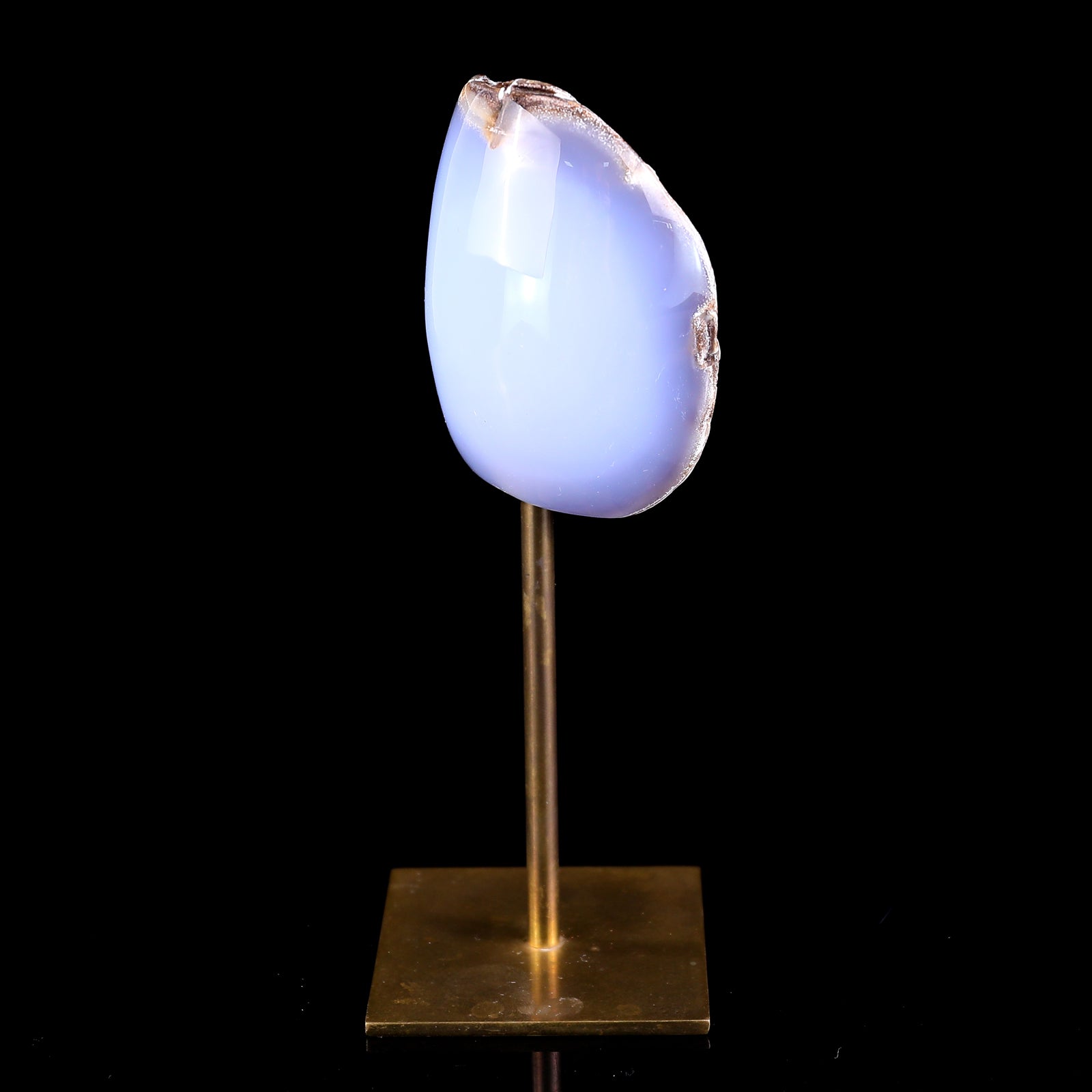 3.0" Blue Chalcedony Hand Carved Crystal Polished Stone Crystallumi