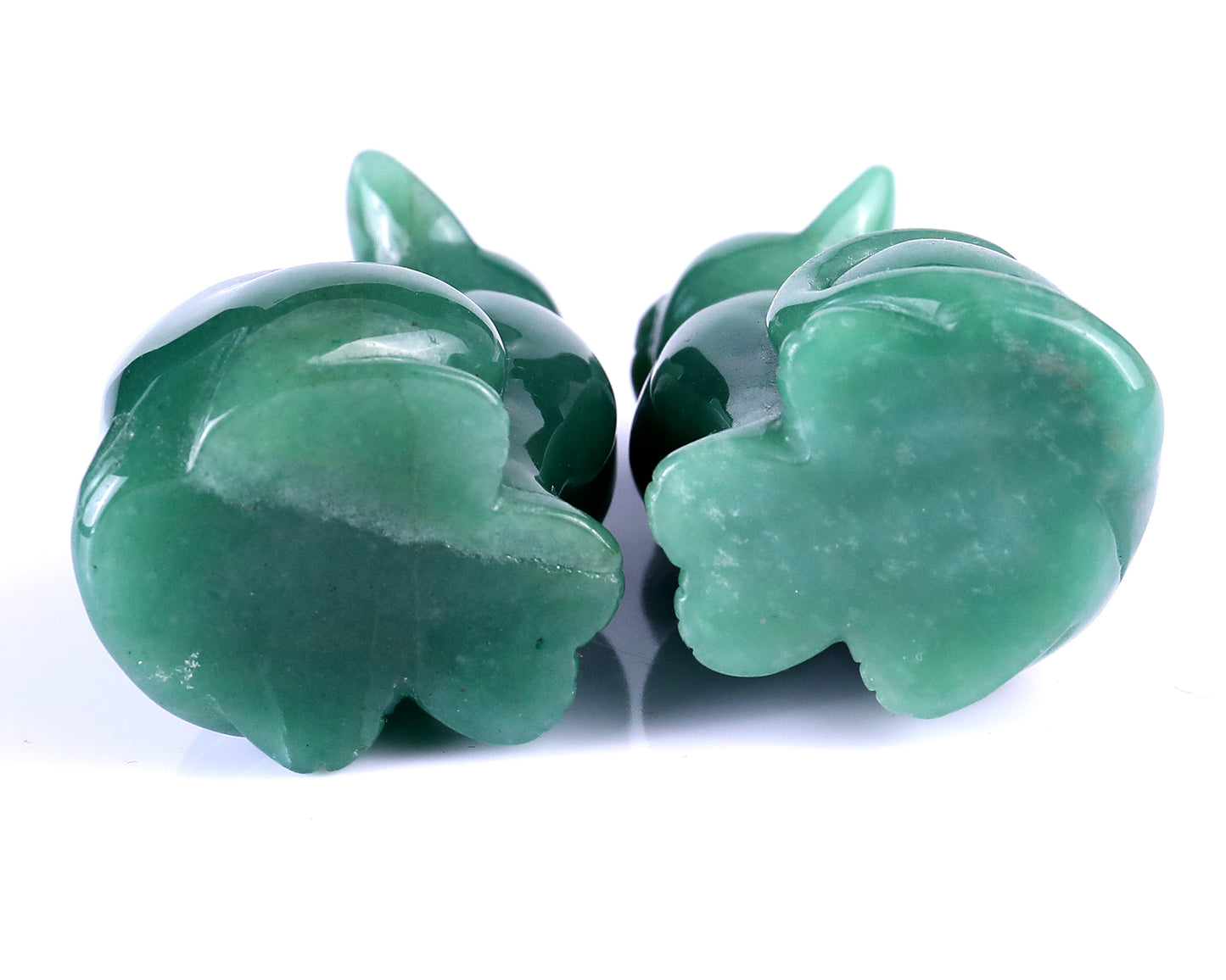 3.0" Green Aventurine Hand Carved Crystal Cat Sculpture Crystallumi