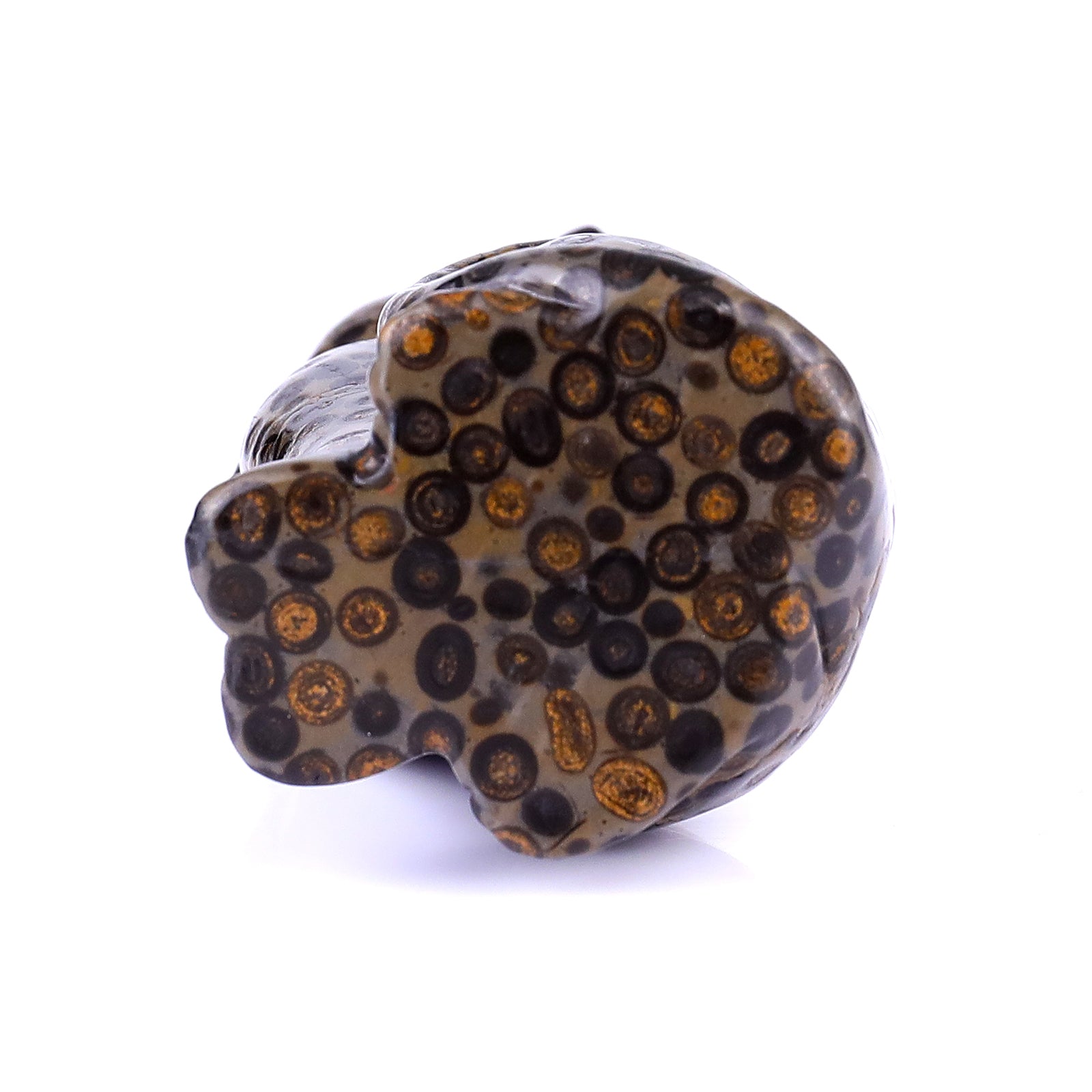 3.0" Leopard Skin Jasper Hand Carved Crystal Cat Sculpture Crystallumi