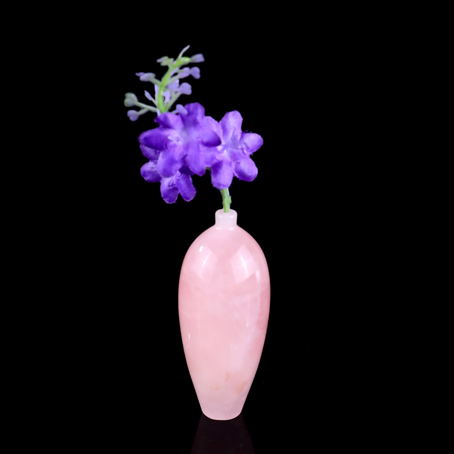 3.0" Natural Gemstone Hand Carved Crystal Vase, Incense Holder Sculpture Crystallumi